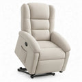 Elektrische sta-opfauteuil met relaxfunctie, crème, 90 x 96 x 105 cm